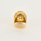 Bague 49,5 Bague dôme or jaune, corderite et citrine 58 Facettes CHAL01782