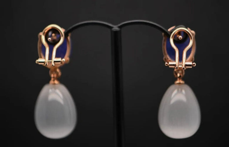 Boucles d'oreilles Boucles d'oreilles en or, tanzanites et diamants 58 Facettes