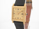 Montre vintage montre BOUCHERON carre 24 mm or jaune lezard mecanique 58 Facettes 258880