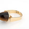 Bague 53 Bague 2 en 1 Vintage Or Jaune Lapis Lazuli Oeil de Tigre 58 Facettes G13454