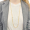 Collier Sautoir Pomellato, "Capri", or rose, céramique blanche. 58 Facettes 33659