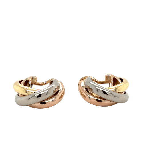 Boucles d'oreilles Cartier - Boucles d’oreilles trinity 3 ors 58 Facettes 1.0000274/2