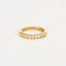 Bague 53 Alliance demi-tour diamants or jaune 58 Facettes