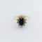 Bague Bague en or jaune  et saphir 58 Facettes 32828