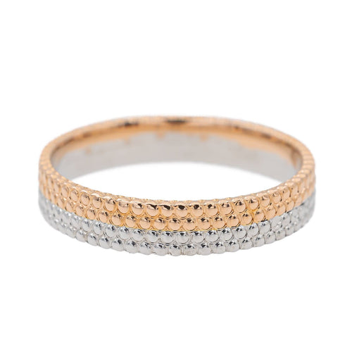 Bague 57 Non signé Bague Alliance Or rose 58 Facettes 3079845CN