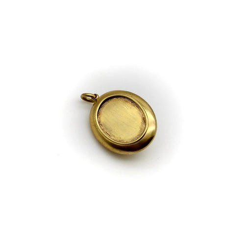 Pendentif Victorian 14K Gold Locket with Floral Pearl and Enamel Decoration 58 Facettes