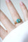 Bague Bague fleur ancienne turquoises et diamant 58 Facettes