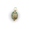 Pendentif Pendentif scarabée en faïence turquoise de style néo-égyptien avec monture en or 14 carats 58 Facettes A2003N