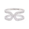 Bague 50 Bague Dinh Van "Maillon" or blanc, diamants. 58 Facettes 33882