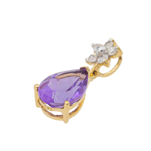 Pendentif Pendentif Goutte Or jaune Améthyste 58 Facettes 3079908CN