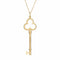 Collier Pendentif et collier clé trèfle Tiffany & Co. en or jaune 18 carats, signés 58 Facettes G14175