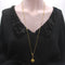 Collier Chaîne station édouardienne en or 14 carats avec améthyste et fleurs 58 Facettes A2002K
