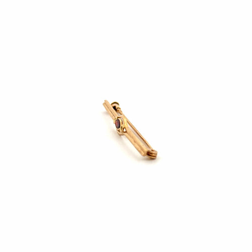 Broche Broche or jaune et grenat 58 Facettes BRO-GS38384-3