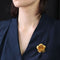 Broche Broche rose ancienne en or jaune 58 Facettes 24-056