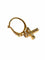 Boucles d'oreilles Boucle d'oreille Croix Pomellato or rose et diamants 0,15 58 Facettes 988