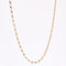 Collier Chaine or jaune maille gourmette limée rectangulaire 58 Facettes CVCH20