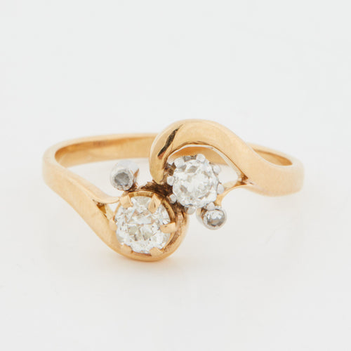 Bague 56 Bague or Jaune - Diamants 58 Facettes RÉF 5017/18