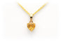Pendentif Pendentif contemporain serti d’une citrine en or jaune 18 carats 58 Facettes B387