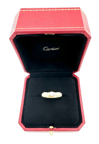 CARTIER. Collection "Daphné", bague vintage or jaune et diamants