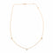 Collier COLLIER OR ROSE 3 DIAMANTS 0,09ct 58 Facettes M8927
