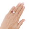 Bague 54 Bague tank platine, rubis et diamants. 58 Facettes 34687