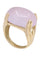 Bague 54 Bague or jaune quartz rose 58 Facettes 1000