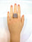 Bague 56 Bague bandeau cocktail Or blanc Rubis Diamants 58 Facettes AB 291