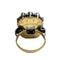 Bague 55 Bague début en or et argent avec saphir et citrine 58 Facettes Q133B (950)