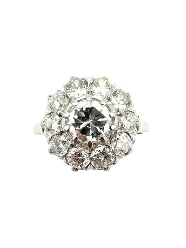 Bague Bague Margurite platine et diamants (2ct environ) 58 Facettes