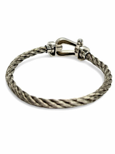 Bracelet Bracelet Fred Force 10 or blanc Grand Modèle 58 Facettes 1238