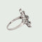 Bague BAGUE EN OR 18 KT DE STYLE ART DÉCO avec DIAMANTS et SAPHIRS 58 Facettes DF21
