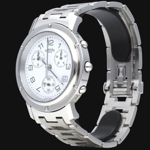 Montre Hermes Montre Clipper Chronograph 58 Facettes MT41659