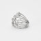 Bague 55 Bague de cocktail en or gris et diamants 58 Facettes GU80