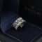 Bague 50 BUCCELLATI - Bague Eternelle Ramage Or Blanc Ciselé Diamants 58 Facettes 240318R