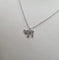 Collier Collier or blanc serti d’un pendentif HAI en diamants 58 Facettes