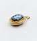 Pendentif Pendentif porte photo souvenir antique or jaune 18k plaques noires, croix et étoiles (circa 1900) 58 Facettes A06198