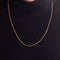 Collier Chaîne or jaune 18 carats 58 Facettes