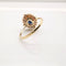 Bague 55 Bague Marguerite Or jaune Saphir et Diamants 58 Facettes