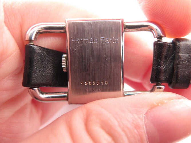Montre vintage montre JAEGER-LECOULTRE hermes etrier 23 mm mecanique acier 58 Facettes 267919