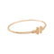 Bracelet Bracelet Tiffany "Wire Tiffany T" en or rose et diamants. 58 Facettes 34827