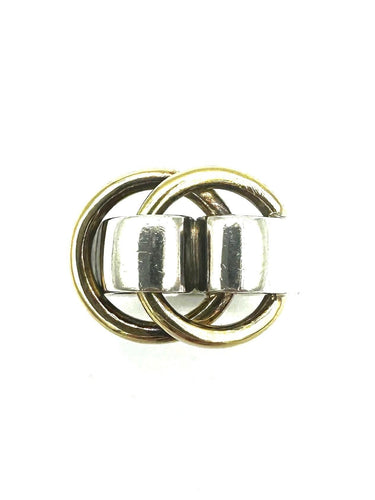 Bague 52 HERMES/GAETAN DE PERCIN. Bague vintage argent et or jaune 18K 58 Facettes