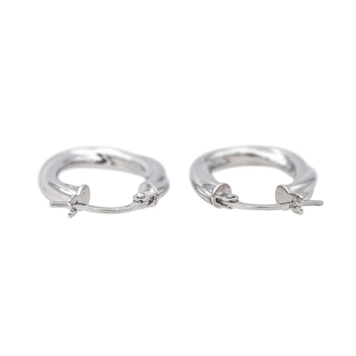 Boucles d'oreilles Boucles d'oreilles Créoles Or blanc 58 Facettes 4137676CN
