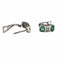 Boucles d'oreilles BOUCLES D'OREILLES AU DESIGN CONTEMPORAIN DU XXE SIÈCLE EN OR 18 KT AVEC DIAMANTS ET ÉMERAUDES 58 Facettes Q96B