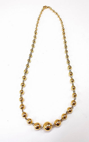 Collier Collier marseillais boules, or jaune 58 Facettes Coll.Boul-1399.2