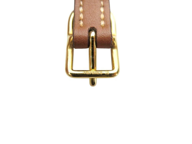 Bracelet bracelet HERMES manchette entrelacs cuir swift h081205cc37t2 16-17cm 58 Facettes 266719