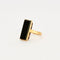 Bague Bague en or jaune sertie d'un onyx rectangulaire 58 Facettes LP786