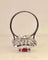Bague 54 Bague or blanc, magnifique rubis 2,24 carats non chauffé et diamants 58 Facettes AB417