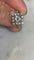 Bague vintage, diamants, or gris