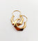 Boucles d'oreilles Boucles d'oreilles créoles Art Déco or jaune finement travaillées 58 Facettes A05362