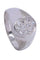 Bague 48.5 Chevalière pavage diamants 58 Facettes 083661